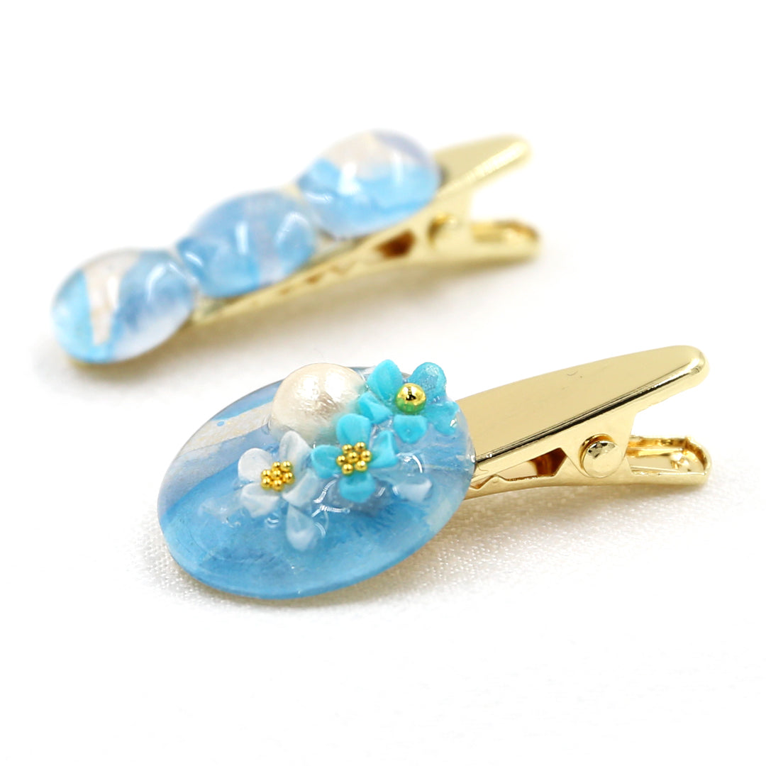 Lot de 3 accessoires pour cheveux avec accessoires pour cheveux (bleu clair)