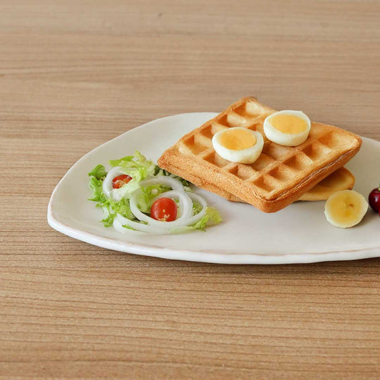 8치수 접시 현유백 도자기 삼림