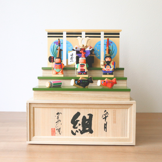 五月人形　伊予一刀彫り【南雲作】　皐月『組』