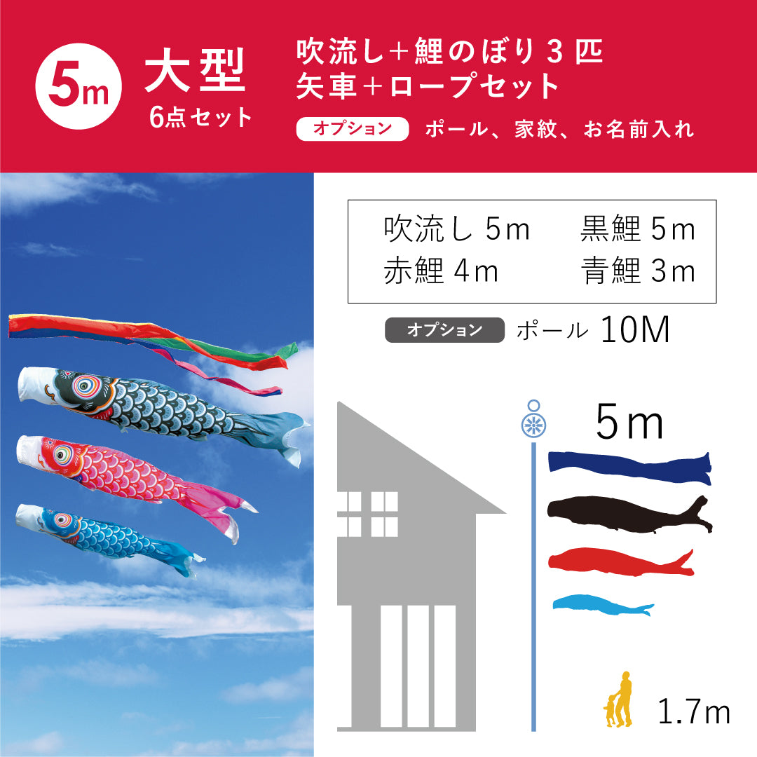 【友禅鯉】６点大型セット