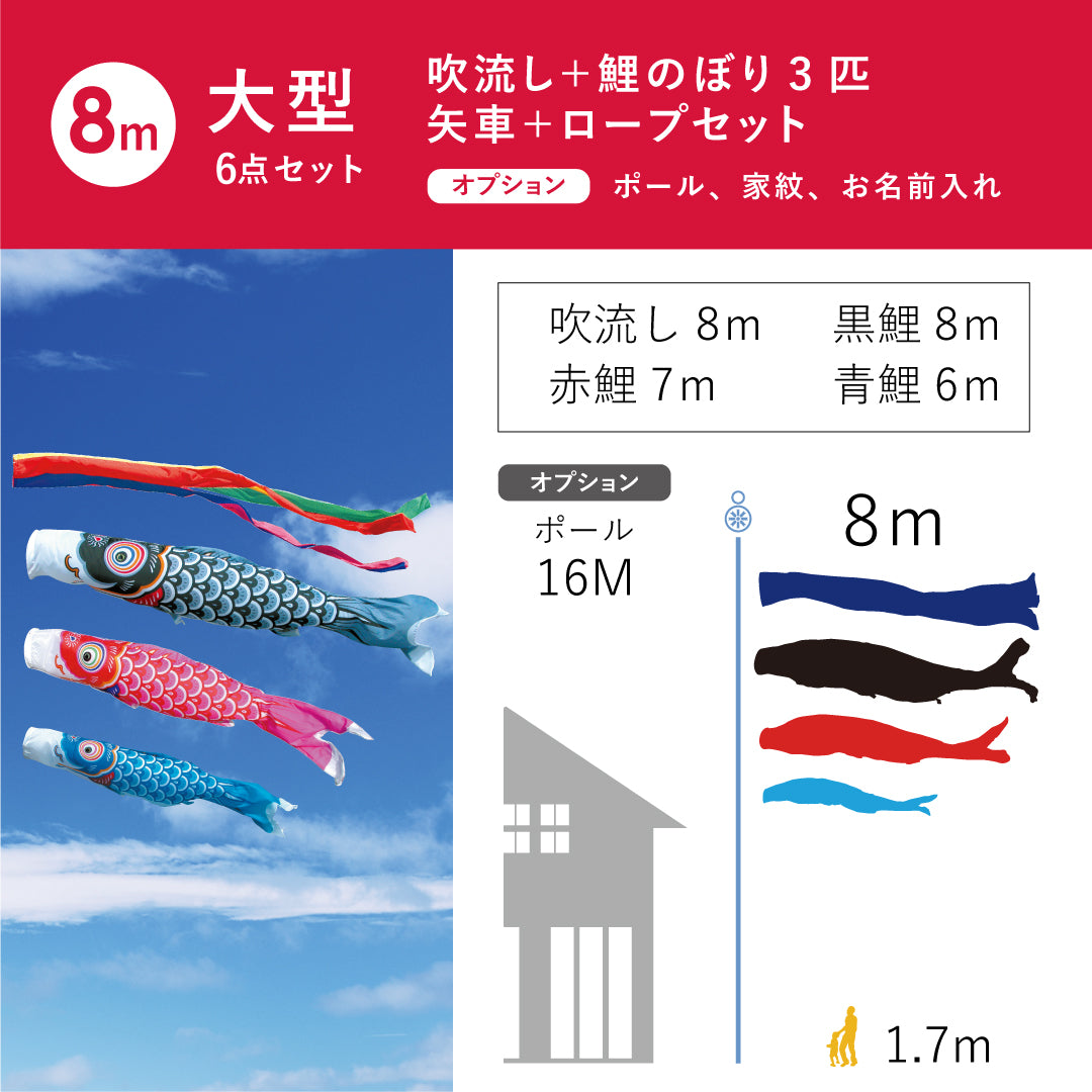 【友禅鯉】６点大型セット