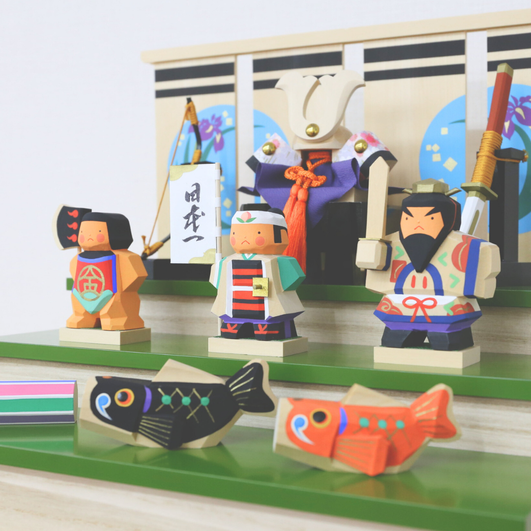 五月人形　伊予一刀彫り【南雲作】　皐月『組』