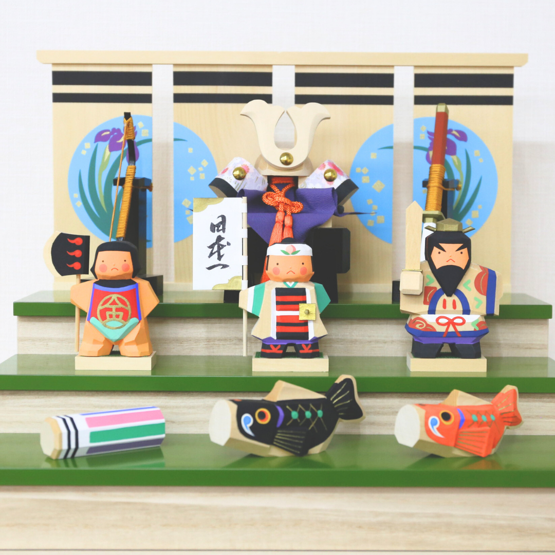 五月人形　伊予一刀彫り【南雲作】　皐月『組』