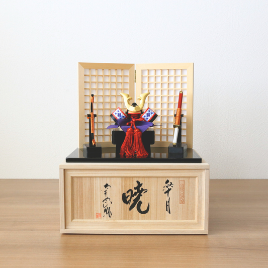 五月人形　伊予一刀彫り【南雲作】　皐月『暁』