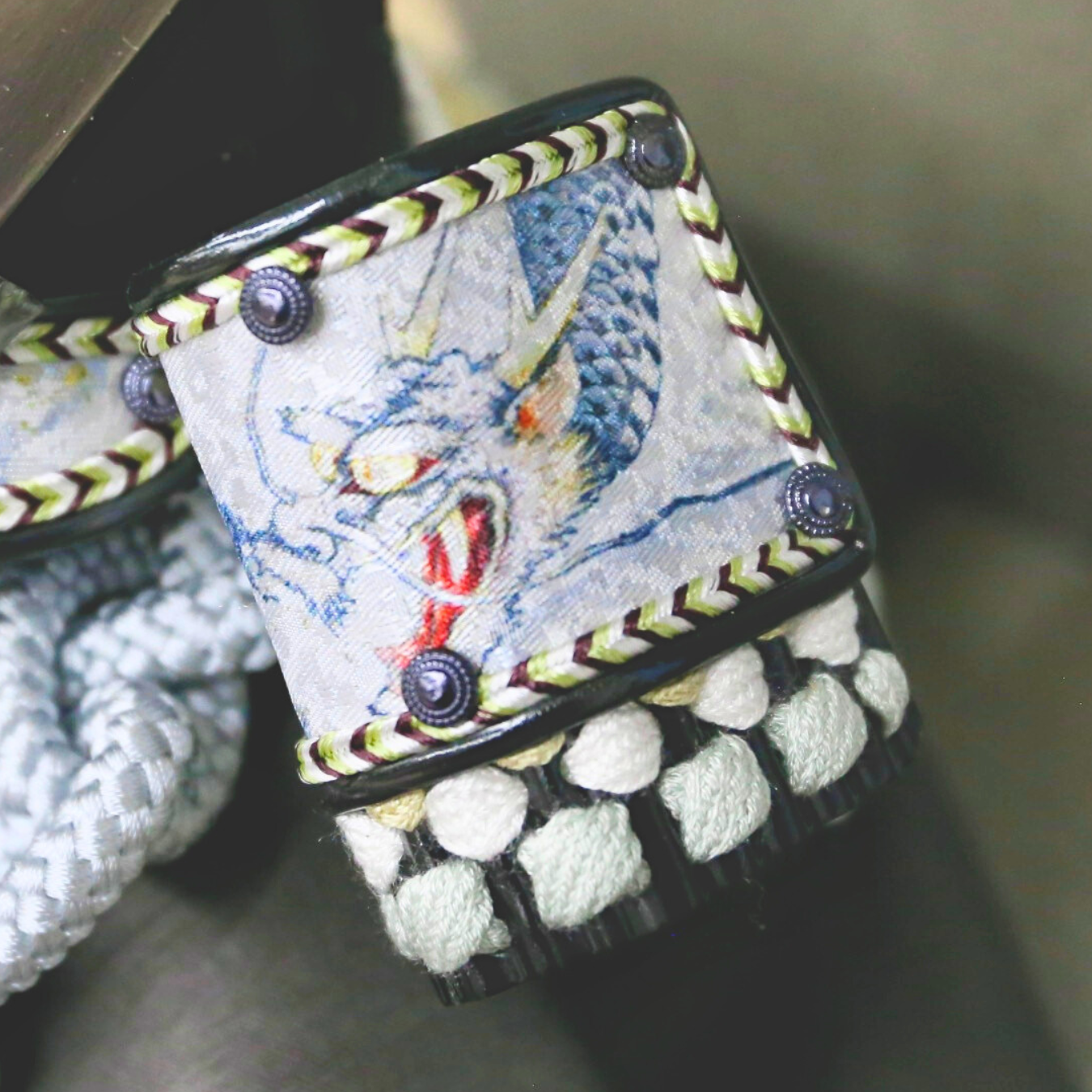 極上山水登龍門兜『双龍』