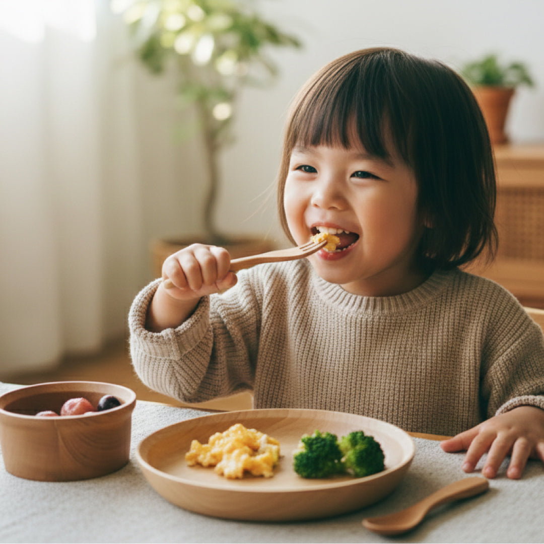 天然木 子ども食器 5点セット　食器セット