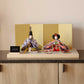 KIMONO Hina Dolls 1. Pop Stripe Prince and Princess Decoration Canvas Hina Dolls 