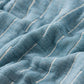 Gauze blanket baby size (SHITOSHITO) Soft four-ply gauze, blue [BLANKED] 