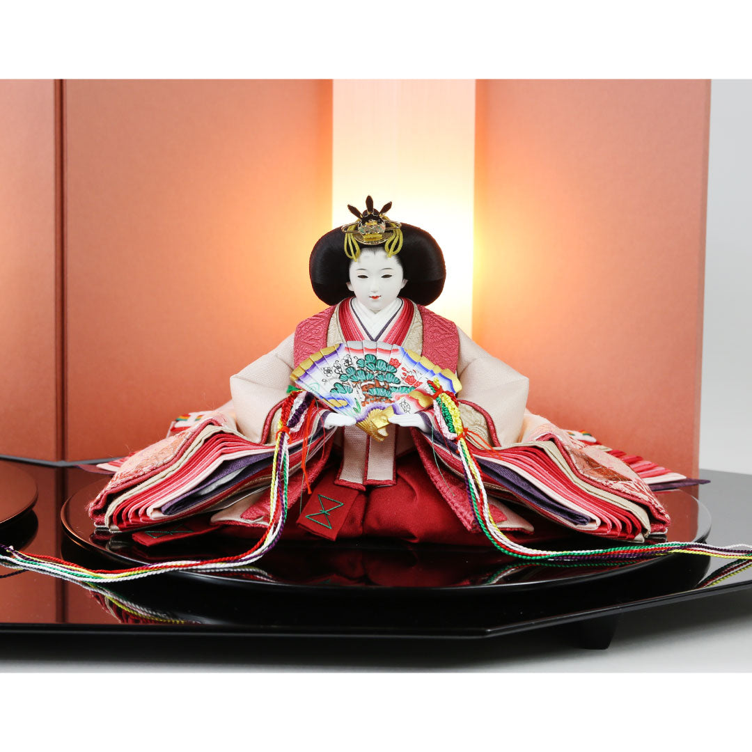 Decoration for the 35 Imperial Princes, finest pure silk, cut and fit Hisayu Shimizu 177-177 Echizen Shin-lacquered decoration stand 