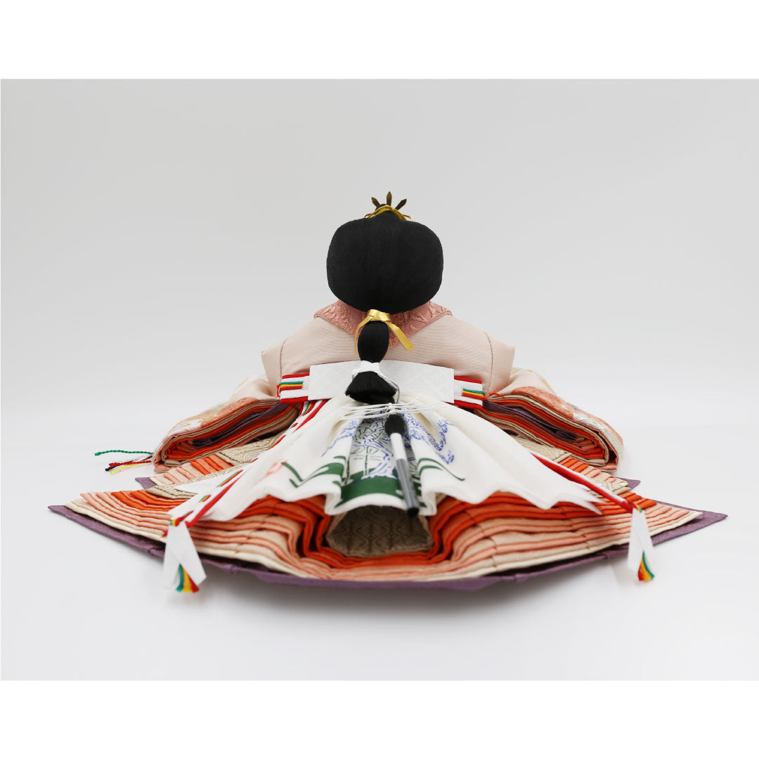 Thirty-Five Imperial Princes Ornament, Finest Pure Silk, Cut and Fit, Hisayu Shimizu 176-176 Echizen Painted Wooden Flat Set 