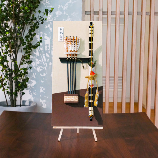 Wall hanging No. 15 Hamayumi bow decoration Miyabi (light green) 