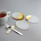 [toumei] Gold foil chopstick rest, wooden box, 5 pieces, Masuki Resin