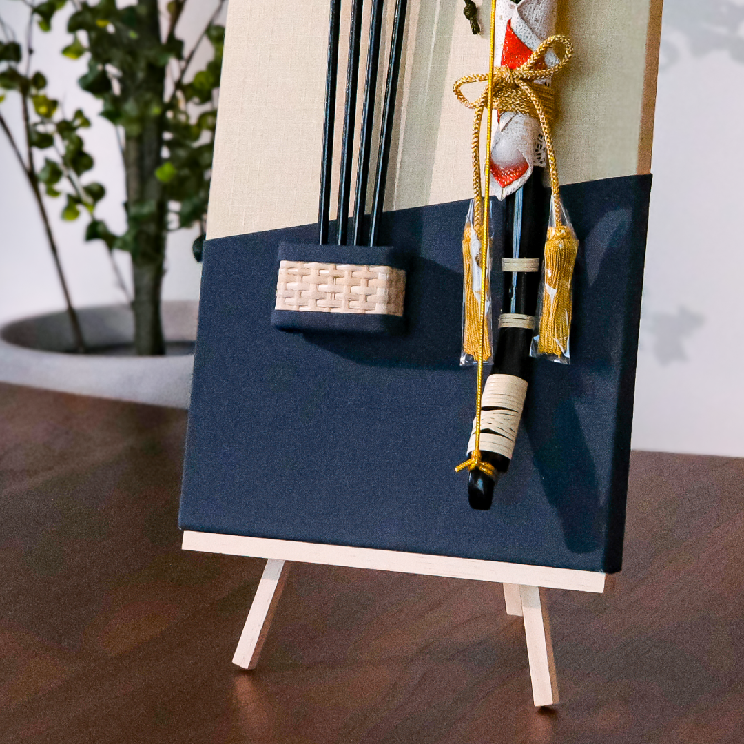 Wall hanging No. 15 Hamayumi bow decoration Miyabi (light green) 