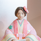 花の宴　桜色屏風とお道具セット　灰原愛の雛人形