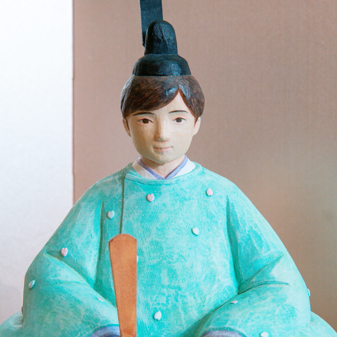 花の宴　桜色屏風とお道具セット　灰原愛の雛人形