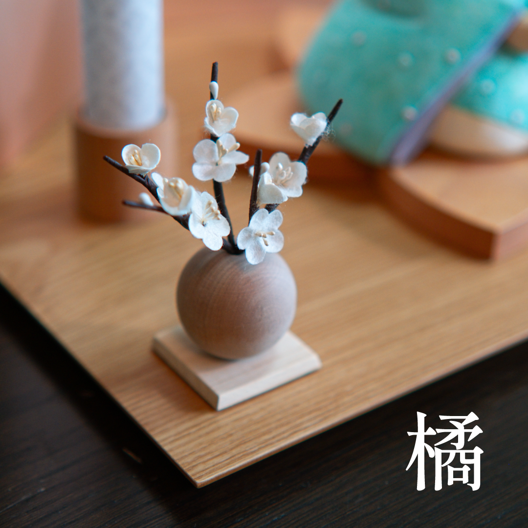 花の宴　桜色屏風とお道具セット　灰原愛の雛人形