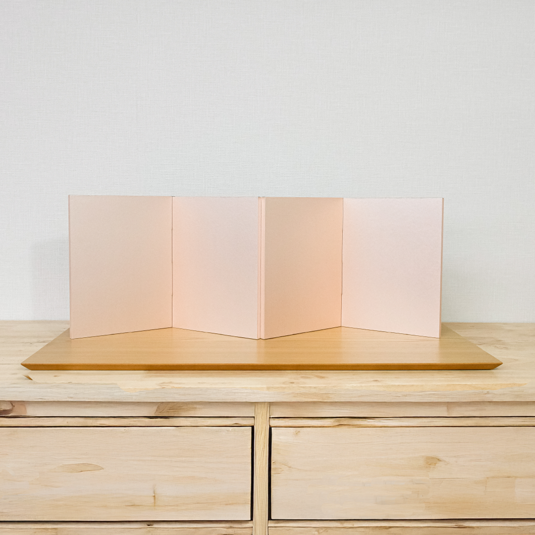 ≪限定≫花の宴　桜色屏風とお道具セット　灰原愛の雛人形