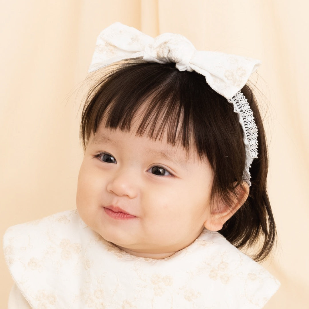 エンブロイダリーヘアバンド オフホワイト