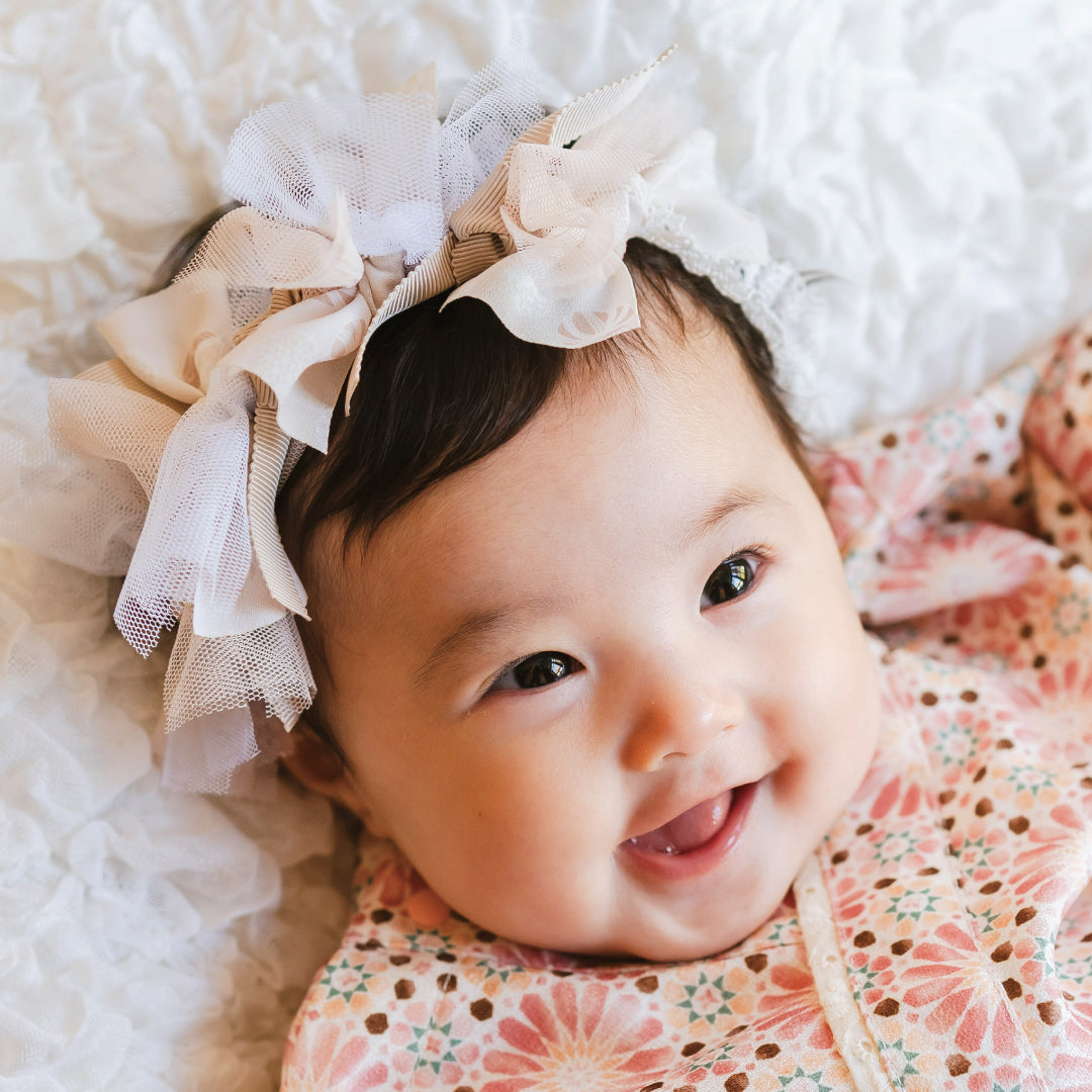 和装リボンカチューム～TEMARI～ ベージュ