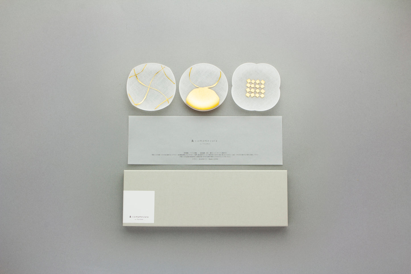 [toumei] Foil small mame plate 3 pieces Masuki resin
