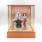 [Hina Dolls] "Spring Kasumi" Kimekomi Hina Imperial Prince Decoration in glass case Totama Kobo Made by Yoshimitsu Nomura