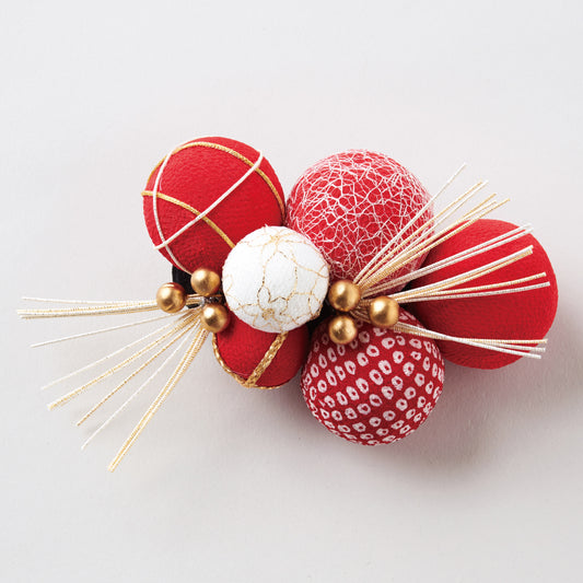 和装ヘッドドレス ～TEMARI～ レッド