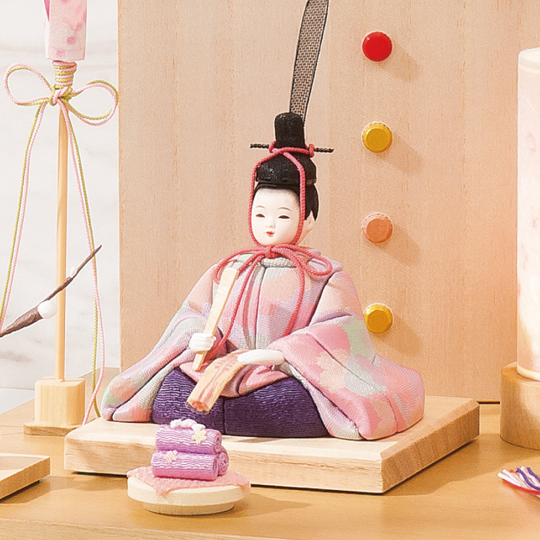 木目込雛人形　ふわり　間口40cm