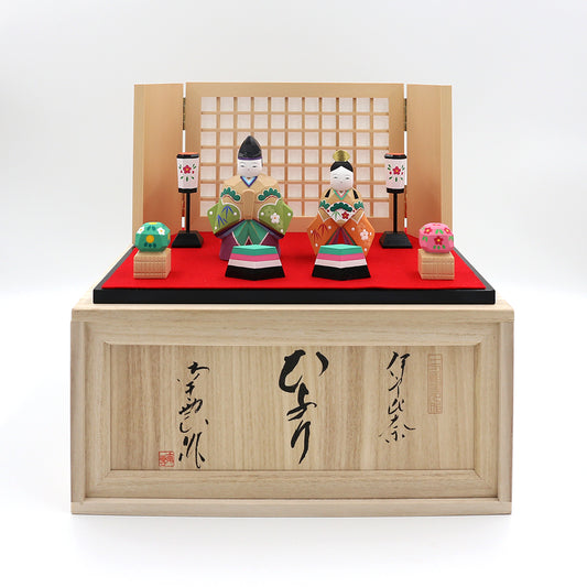 雛人形伊予一刀彫り【南雲作】 ひより