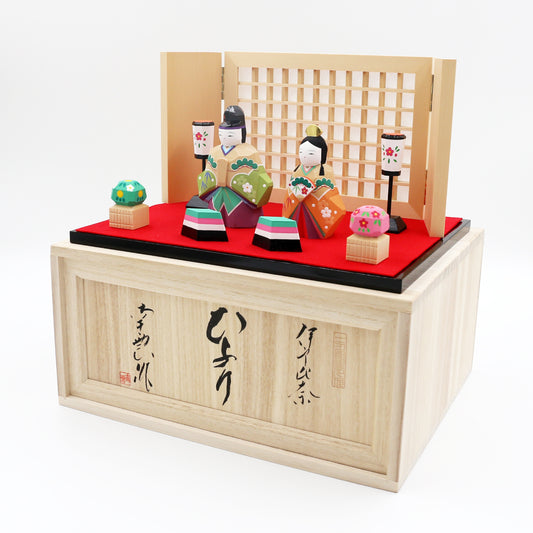 雛人形伊予一刀彫り【南雲作】 ひより