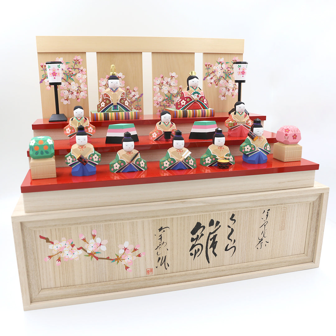 Hina dolls Iyo Ittobori [by Nagumo] Ten Sakura Hina dolls