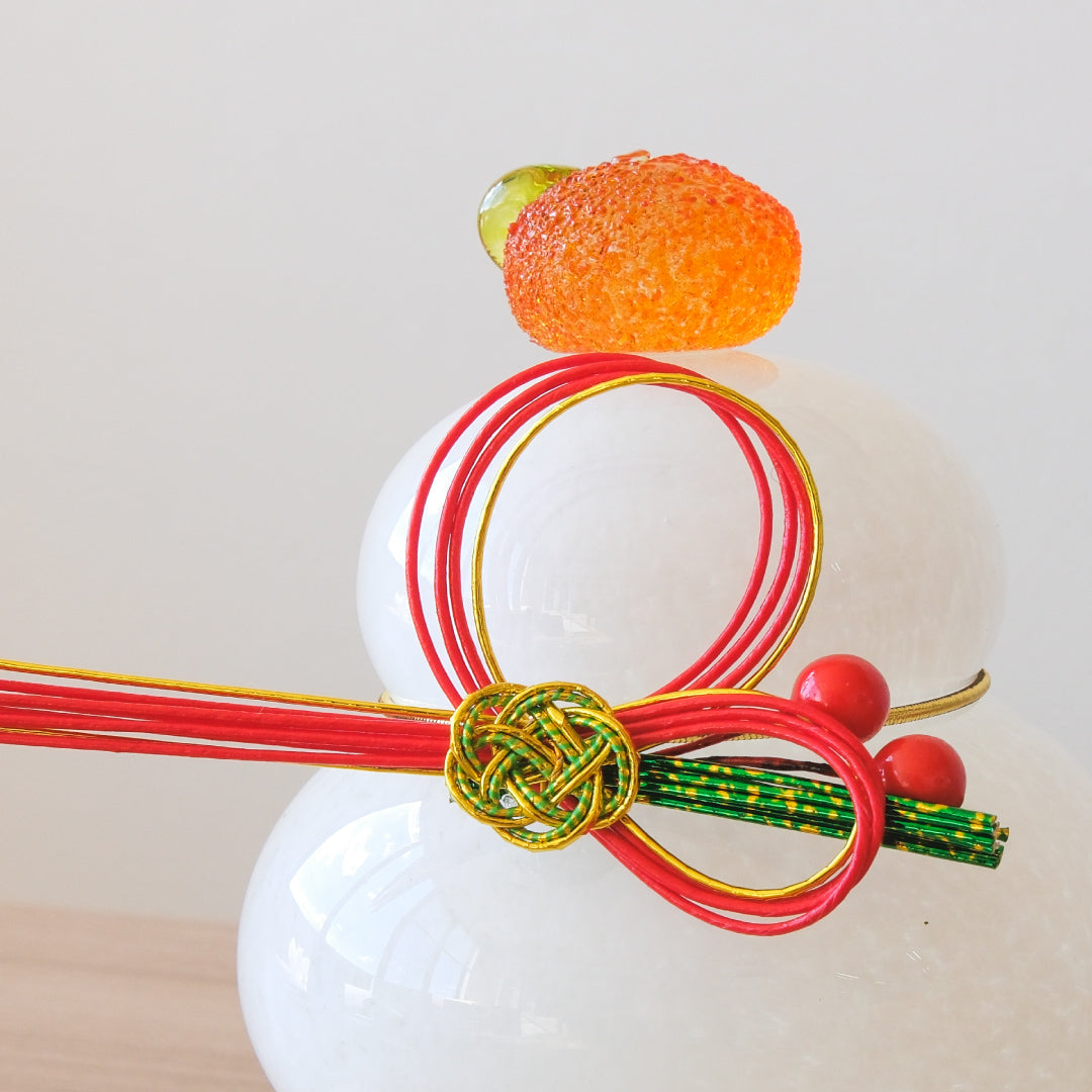 晴れと暮らすの鏡餅 博多びーどろ ガラスの鏡餅