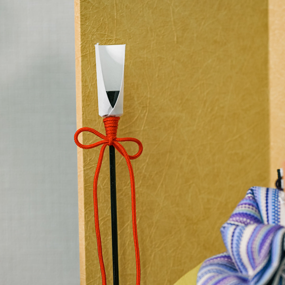 KIMONO Hina Dolls 1. Pop Stripe Prince and Princess Decoration Canvas Hina Dolls 