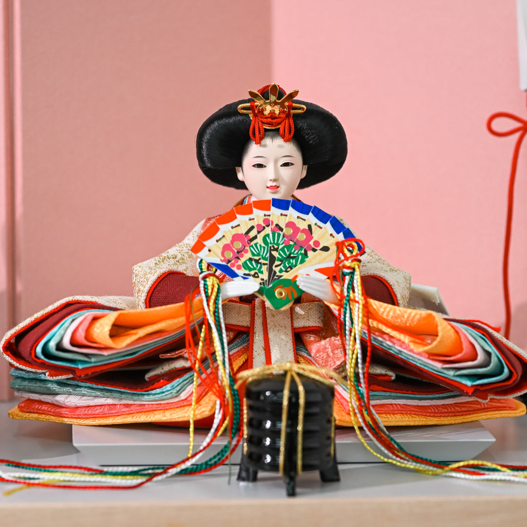 KIMONO雛　Candy Charm （キャンディ・チャーム） 親王飾り　帆布雛 ５．