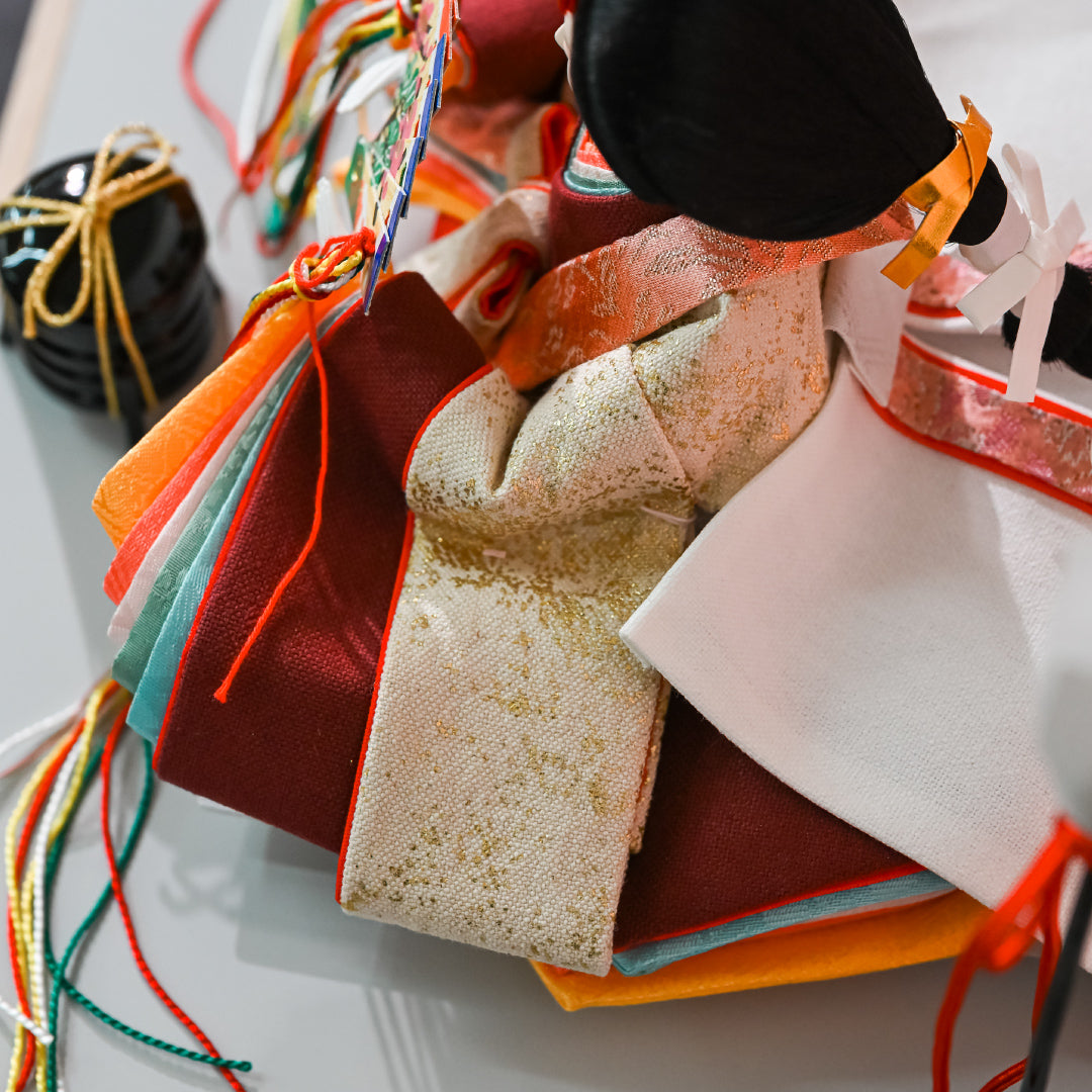 KIMONO雛　Candy Charm （キャンディ・チャーム） 親王飾り　帆布雛 ５．