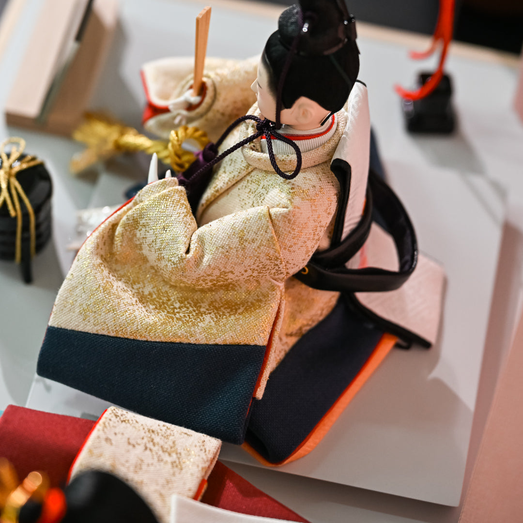 KIMONO雛　Candy Charm （キャンディ・チャーム） 親王飾り　帆布雛 ５．