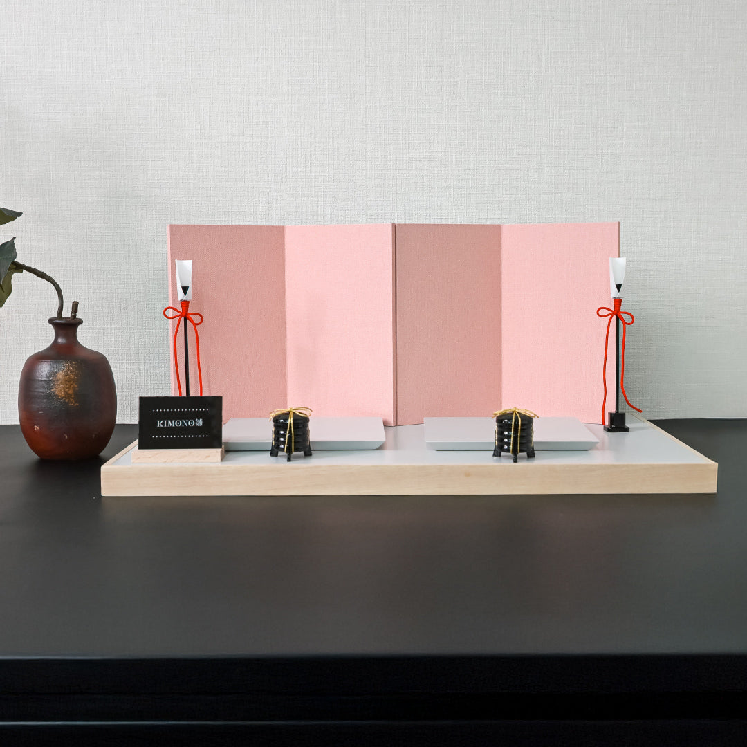 KIMONO雛　Candy Charm （キャンディ・チャーム） 親王飾り　帆布雛 ５．