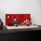 KIMONO Hina Dolls 3. Mode Cherry Prince and Princess Decoration Canvas Hina Dolls 
