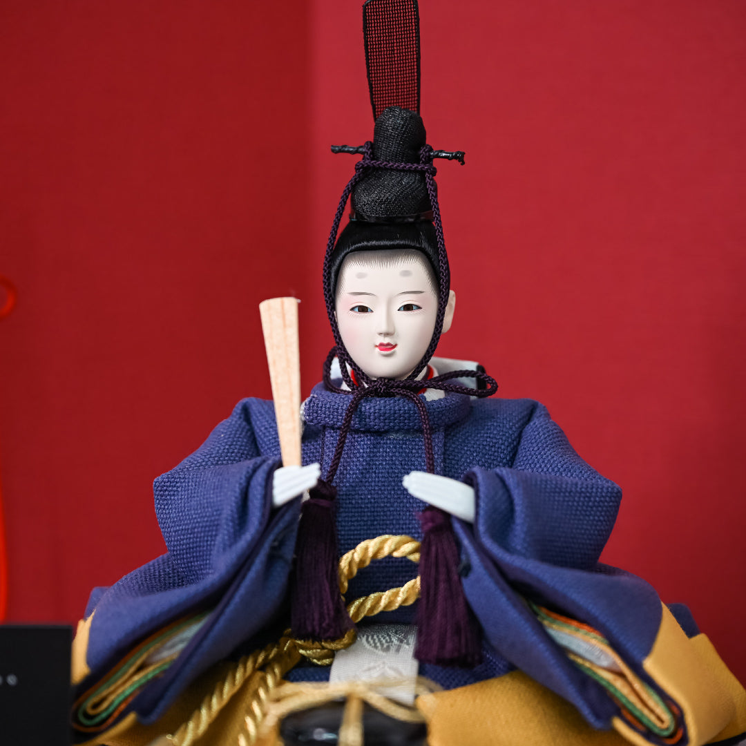 KIMONO Hina Dolls 3. Mode Cherry Prince and Princess Decoration Canvas Hina Dolls 