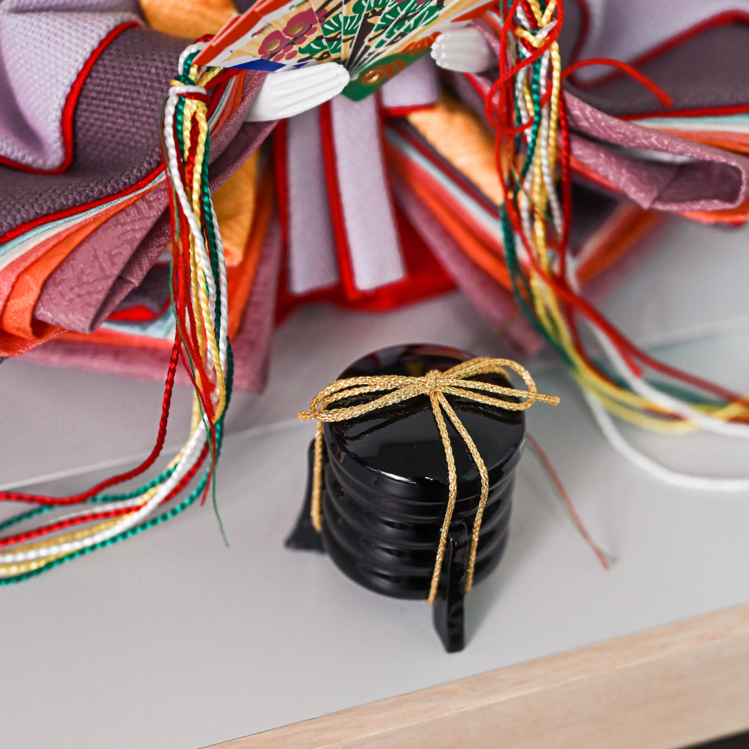 KIMONO Hina Dolls 3. Mode Cherry Prince and Princess Decoration Canvas Hina Dolls 