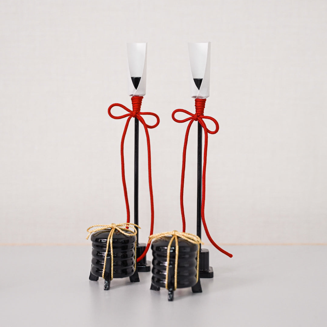 KIMONO Hina Dolls 3. Mode Cherry Prince and Princess Decoration Canvas Hina Dolls 