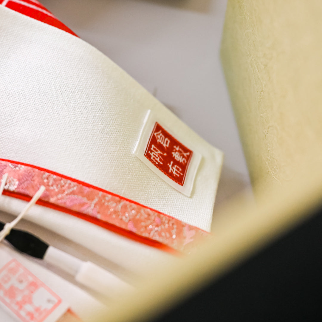 KIMONO Hina Dolls 6. Plaid Style Prince and Princess Decoration Canvas Hina Dolls 