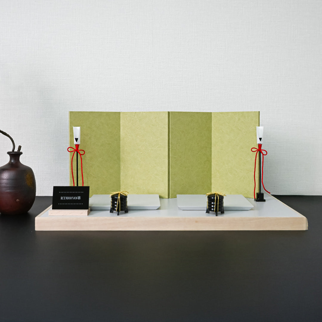 KIMONO雛 Plaid Style（プレイド・スタイル） 親王飾り 帆布雛 – 晴れ