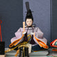 KIMONO Hina Dolls 4. Smokey Grace Prince and Princess Decoration Canvas Hina Dolls 