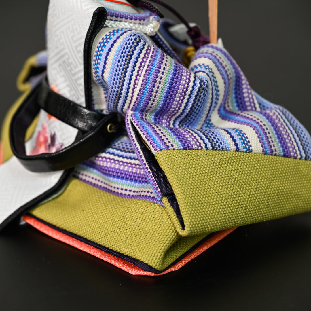 KIMONO Hina Dolls 4. Smokey Grace Prince and Princess Decoration Canvas Hina Dolls 