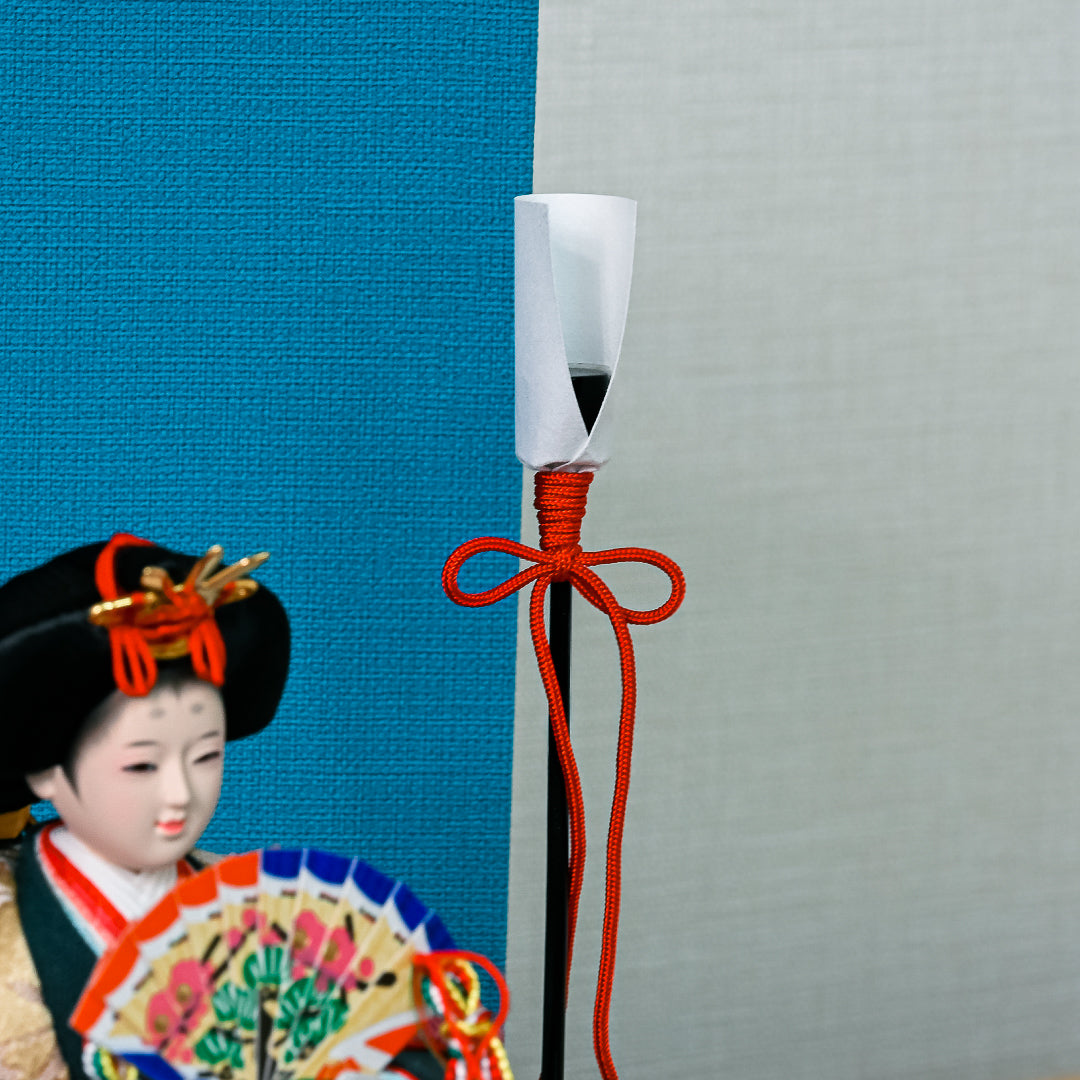 KIMONO Hina 2. Poupées en toile décoratives Prince et Princesse en matériaux vivants 