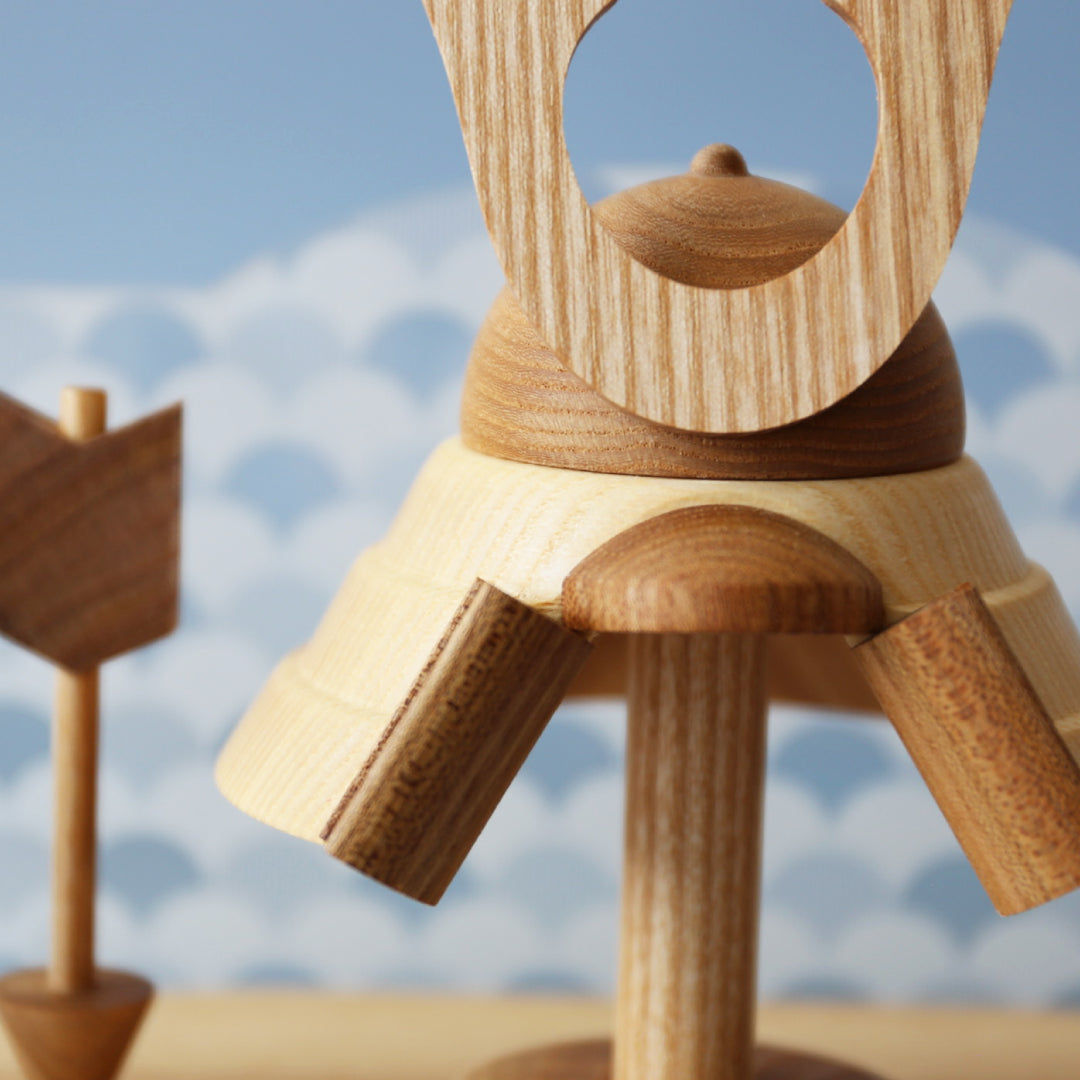 [toumei] Gold foil chopstick rest, wooden box, 5 pieces, Masuki Resin