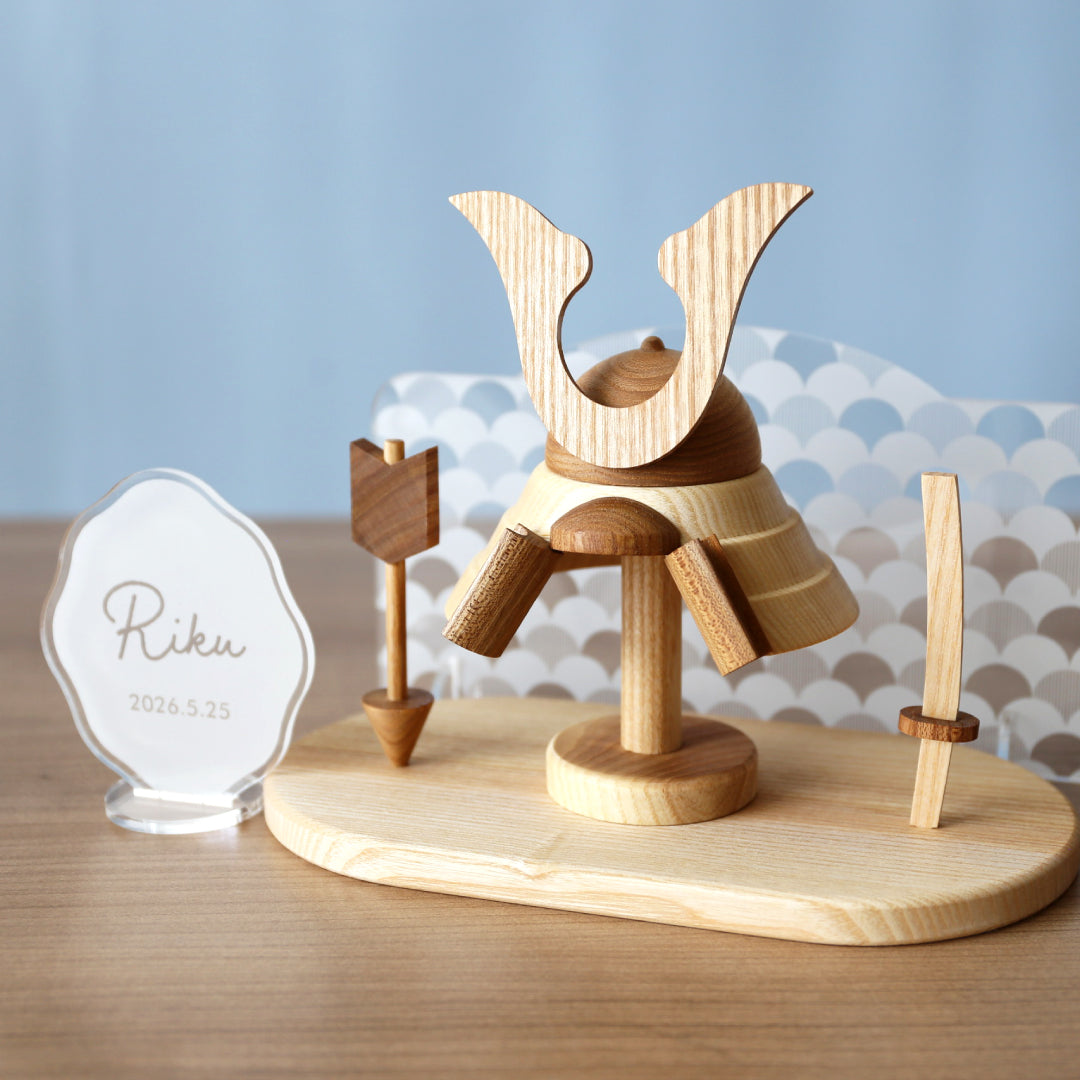 KOTOHA 木製五月人形《アクリル屏風セット》 ｜ 徳永こいのぼり公式