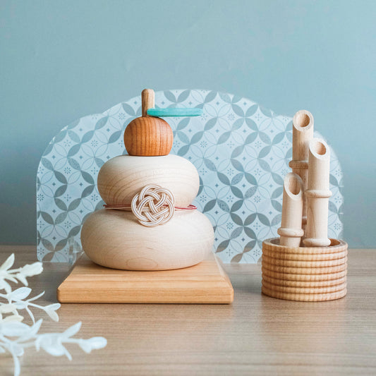 KOTOHA 木製鏡餅、門松、屏風セット