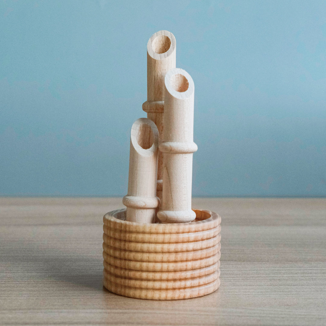 [toumei] Gold foil chopstick rest, wooden box, 5 pieces, Masuki Resin