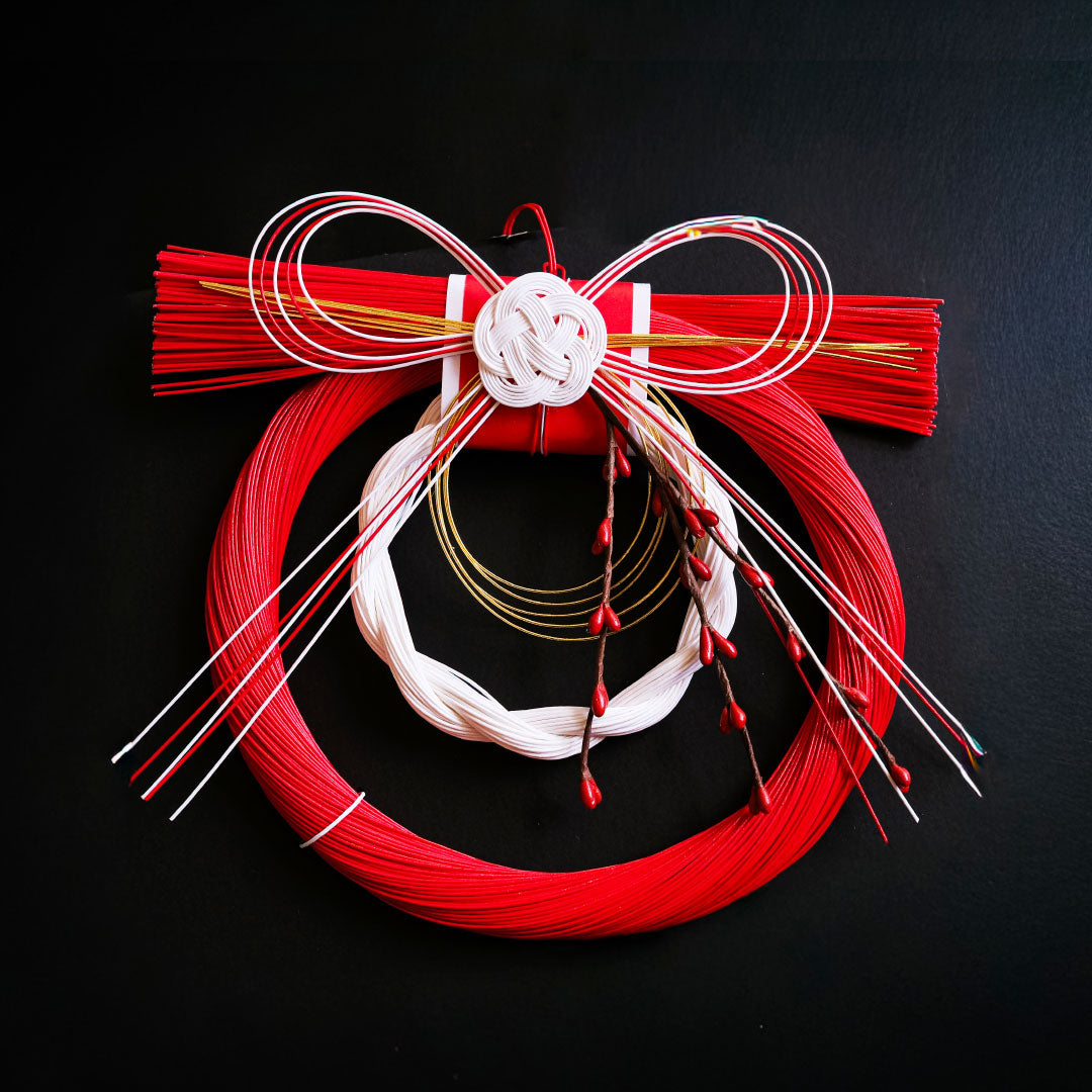 水引飾り 花結び （大）お正月飾り　しめ縄